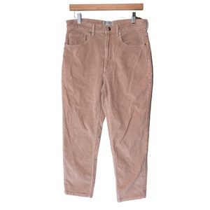 Everlane Baby Cord Cheeky Crop Women’s Size 30 Petal Pink